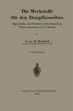 Die Werkstoffe für den Dampfkesselbau (eBook, PDF) - Meerbach, Kurt