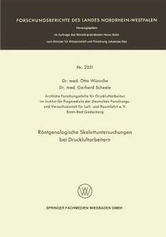 Cover Röntgenologische Skelettuntersuchungen bei Druckluftarbeitern (eBook, PDF)
