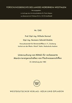Cover Untersuchung von Mitteln für verbesserte Manövriereigenschaften von Flachwasserschiffen (eBook, PDF)