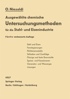 Cover Ausgewählte chemische Untersuchungsmethoden für die Stahl- und Eisenindustrie (eBook, PDF)