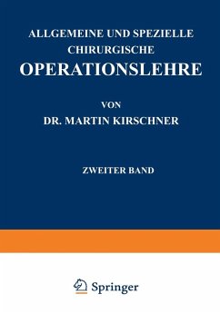 Cover Allgemeine und Spezielle Chirurgische Operationslehre (eBook, PDF)