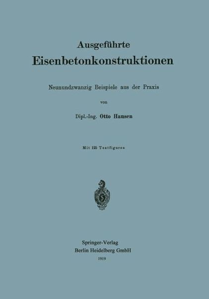 Ausgeführte Eisenbetonkonstruktionen (eBook, PDF)