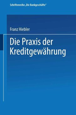 Cover Die Praxis der Kreditgewährung (eBook, PDF)