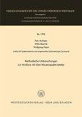 Methodische Untersuchungen zur Analyse mit dem Massenspektrometer (eBook, PDF)