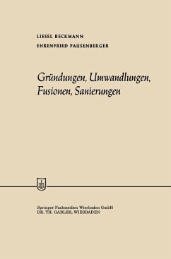 Cover Gründungen, Umwandlungen, Fusionen, Sanierungen (eBook, PDF)