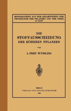 Cover Die Stoffausscheidung Der Höheren Pflanzen (eBook, PDF)