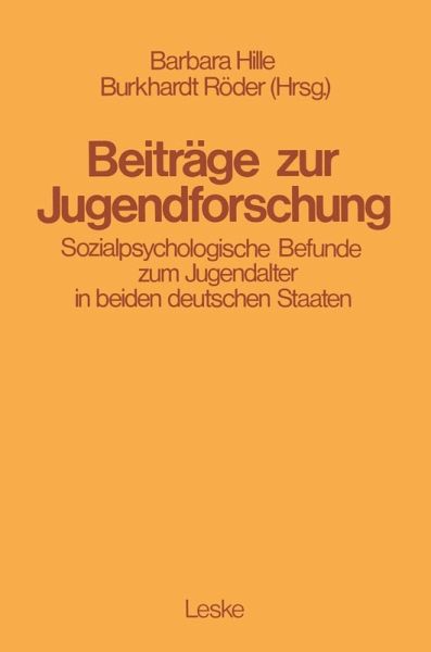 Beiträge zur Jugendforschung (eBook, PDF) Beiträge zur Jugendforschung (eBook, PDF)