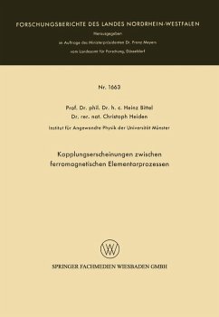Cover Kopplungserscheinungen zwischen ferromagnetischen Elementarprozessen (eBook, PDF)