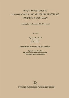 Cover Entwicklung eines Kalksandleichtsteines (eBook, PDF)