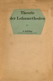 Theorie der Lohnmethoden (eBook, PDF)