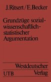 Grundzüge sozialwissenschaftlich-statistischer Argumentation (eBook, PDF)