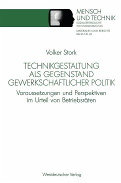 Cover Technikgestaltung als Gegenstand gewerkschaftlicher Politik (eBook, PDF)