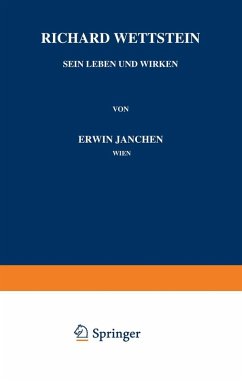 Richard Wettstein (eBook, PDF) - Janchen, Erwin