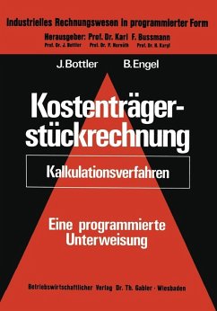 Cover Kostenträgerstückrechnung (Kalkulationsverfahren) (eBook, PDF)