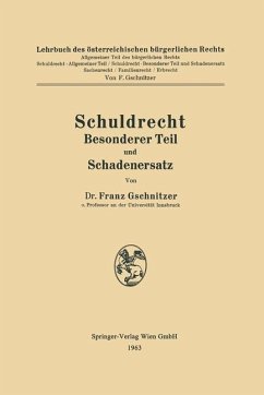 Cover Schuldrecht Besonderer Teil und Schadenersatz (eBook, PDF)