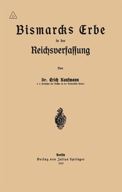 Cover Bismarcks Erbe in der Reichsverfassung (eBook, PDF)