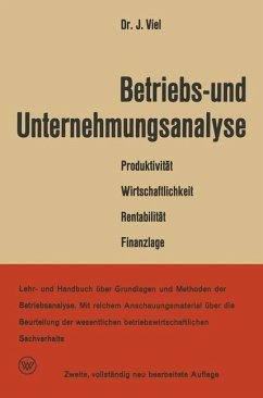 Betriebs- und Unternehmungsanalyse (eBook, PDF) - Viel, rer. pol. Jakob
