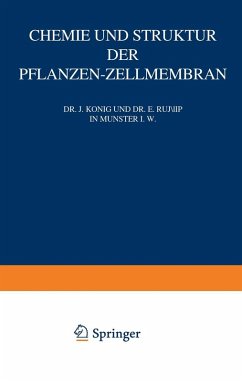 Cover Chemie und Struktur der Pflanzen-Zellmembran (eBook, PDF)