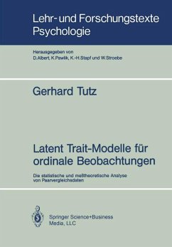 Latent Trait-Modelle für ordinale Beobachtungen (eBook, PDF) - Tutz, Gerhard