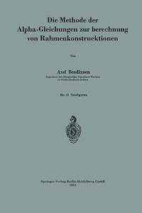Cover Die Methode der Alpha-Gleichungen zur Berechnung von Rahmenkonstruktionen (eBook, PDF)