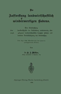Cover Die Aufforstung landwirtschaftlich minderwertigen Bodens (eBook, PDF)