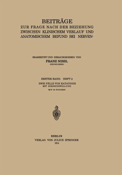 Cover Beiträge zur Frage Nach der Beziehung Zwischen Klinischem Verlauf und Anatomischem Befund bei Nerven- und Geisteskrankheiten (eBook, PDF)