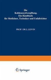 Die Kohlenoxydvergiftung (eBook, PDF) Cover Die Kohlenoxydvergiftung (eBook, PDF)