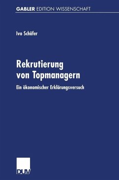 Rekrutierung von Topmanagern (eBook, PDF) - Schäfer, Ivo