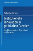 Institutionelle Innovation in politischen Parteien (eBook, PDF)