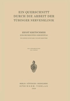 Ein Querschnitt Durch die Arbeit der Tübinger Nervenklinik (eBook, PDF) - Kretschmer, Ernst