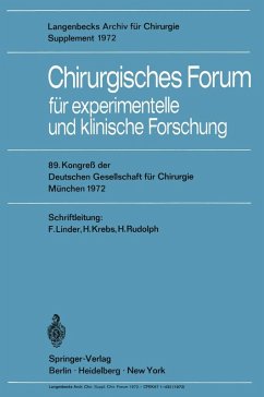 Chirurgisches Forum für experimentelle und klinische Forschung (eBook, PDF)