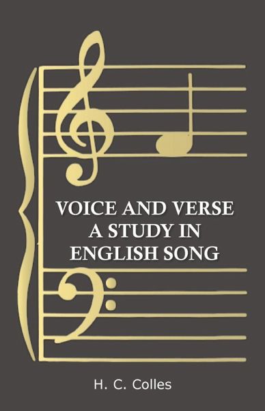 Voice and Verse - A Study in English Song (eBook, ePUB) Voice and Verse - A Study in English Song (eBook, ePUB)