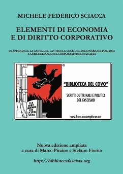 Elementi di Economia e di Diritto Corporativo - Sciacca, Michele Federico; Piraino, Marco