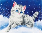 DIAMOND DOTZ 2524071 - Diamond Painting Katze im Schnee DIAMOND DOTZ 2524071 - Diamond Painting Katze im Schnee