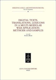 Digital Texts, Translations, Lexicons in a Multi-Modular Web Application: Methods Ans Samples - Bozzi, Andrea