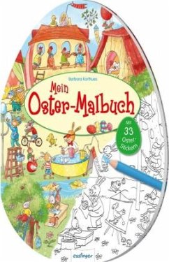 1x Oster-Malheft für Kinder Malbuch mit 48 Seiten Oster 