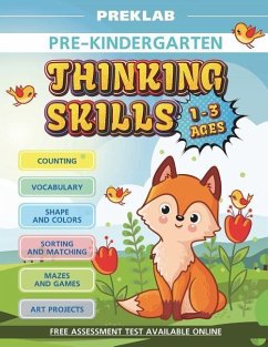 Thinking skills pre-K toddler workbook 1-3 years prek age 1 2 3 - Lab, Prek; Hashimoto, Touma
