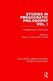 Studies in Presocratic Philosophy Volume 1