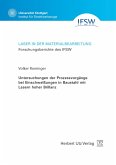 Untersuchungen der Prozessvorgänge bei Einschweißungen in Baustahl mit Lasern hoher Brillanz (eBook, PDF)