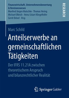 Anteilserwerbe an gemeinschaftlichen Tätigkeiten (eBook, PDF) - Schild, Marc