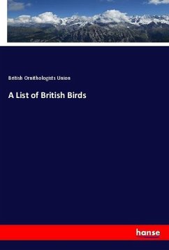 A List of British Birds - Ornithologists Union, British