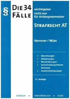 Cover Die 34 wichtigsten Fälle Strafrecht AT