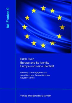 Edith Stein, Europe and Its Identity - Europa und seine Identität (eBook, PDF)