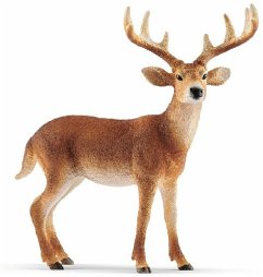 Image of Schleich 14818 - Wild Life, Weißwedelhisch, Spielfigur, Tierfigur, Waldtier