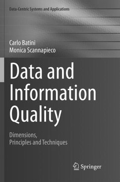 Data and Information Quality - Batini, Carlo;Scannapieco, Monica