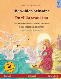 Cover wilden Schwane - De vilda svanarna (Deutsch - Schwedisch)