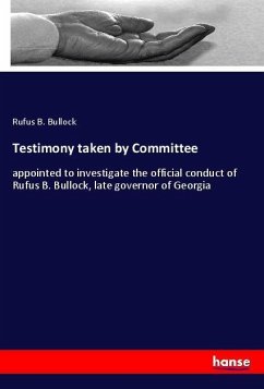 Testimony taken by Committee