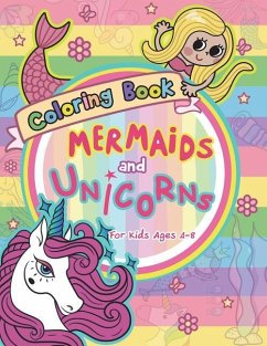 Mermaid and Unicorns Coloring Book for Kids Ages 4-8 - Art, V.