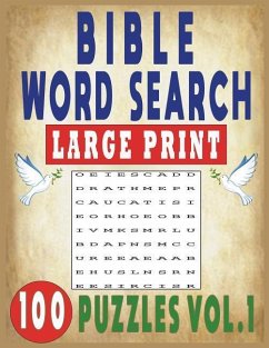 Bible Word Search Large Print 100 Puzzles Vol.1 - Tey, Jissie