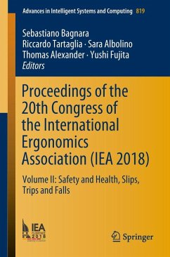 Proceedings of the 20th Congress of the International Ergonomics Association (IEA 2018) (eBook, PDF)